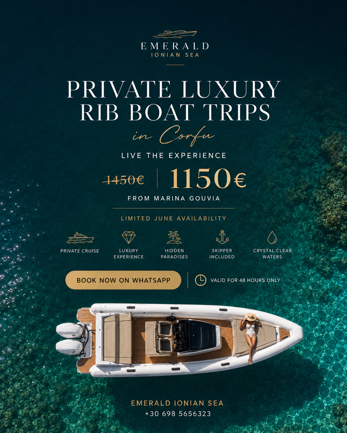 Emeraldioniansea Facebook ad: Fast Booking - Emerald Ionian Sea | Boat Rentals
