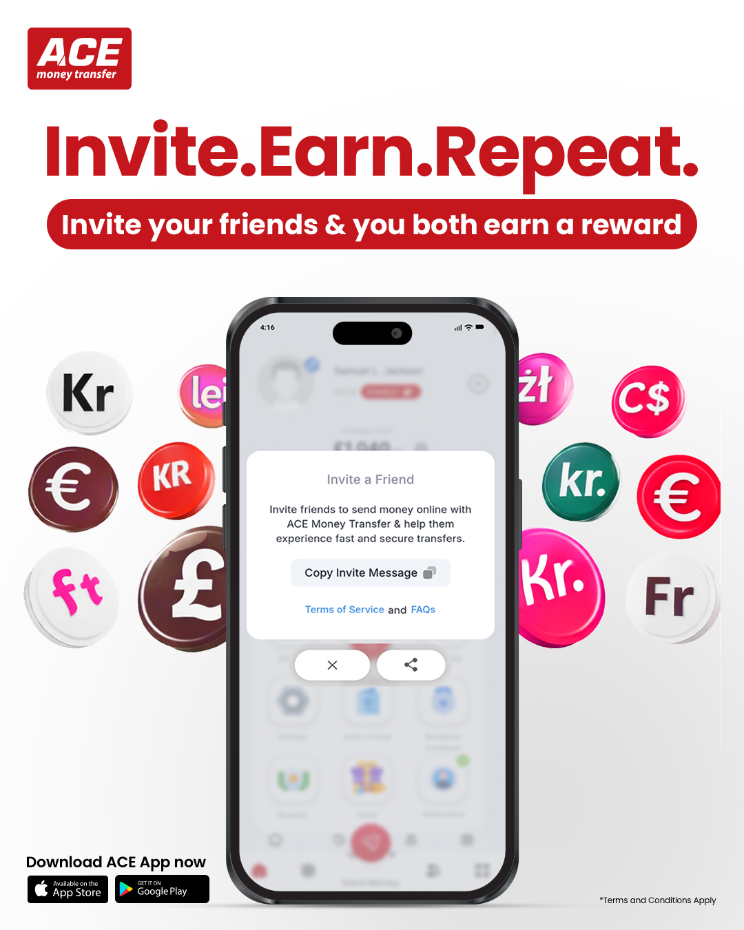 ACE Money Transfer Facebook ad