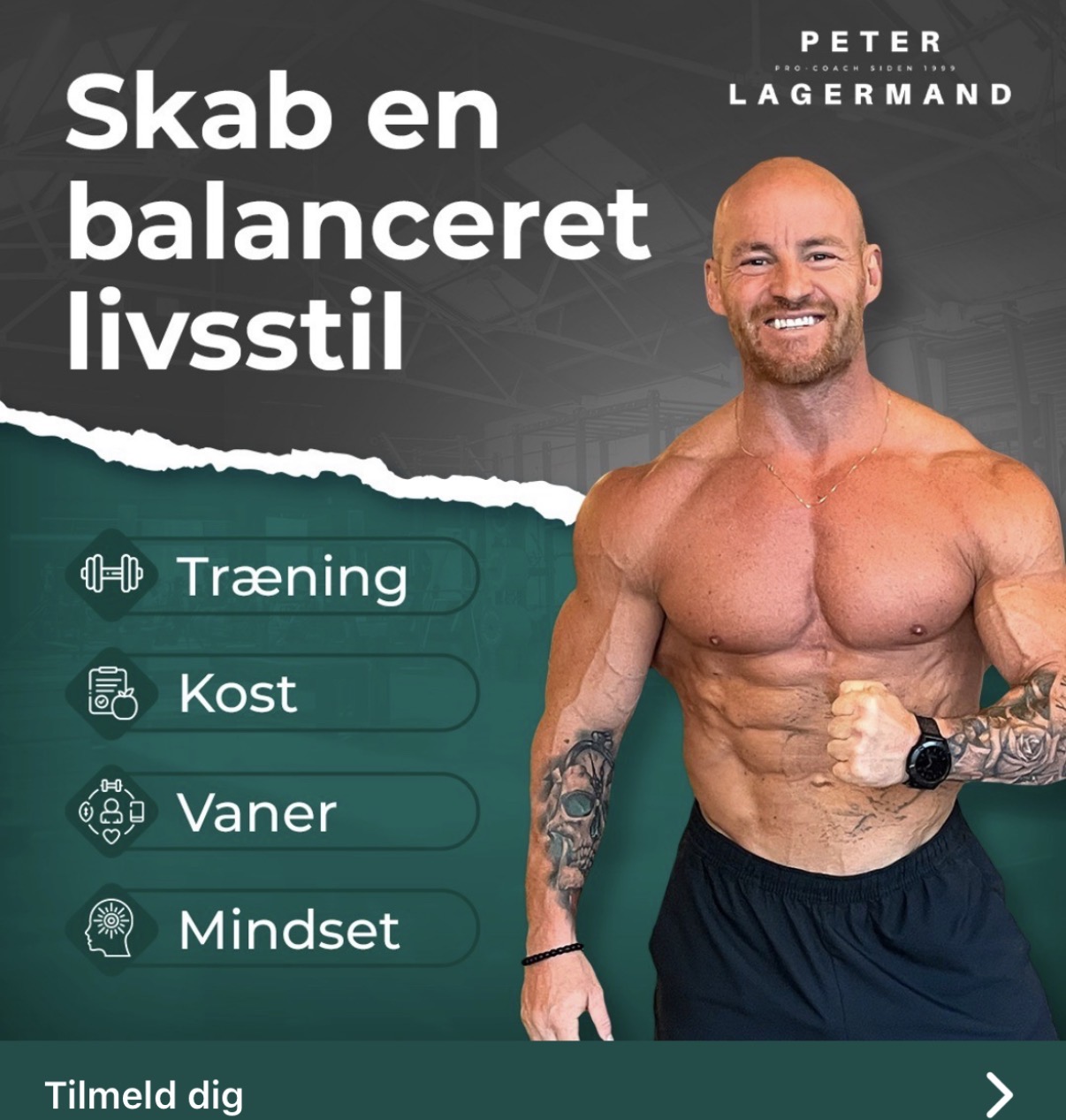 Peter Lagermand - Online Coach og Personlig Træner - 22 års erfaring Facebook ad: Det bedste tidspunkt at starte er nu