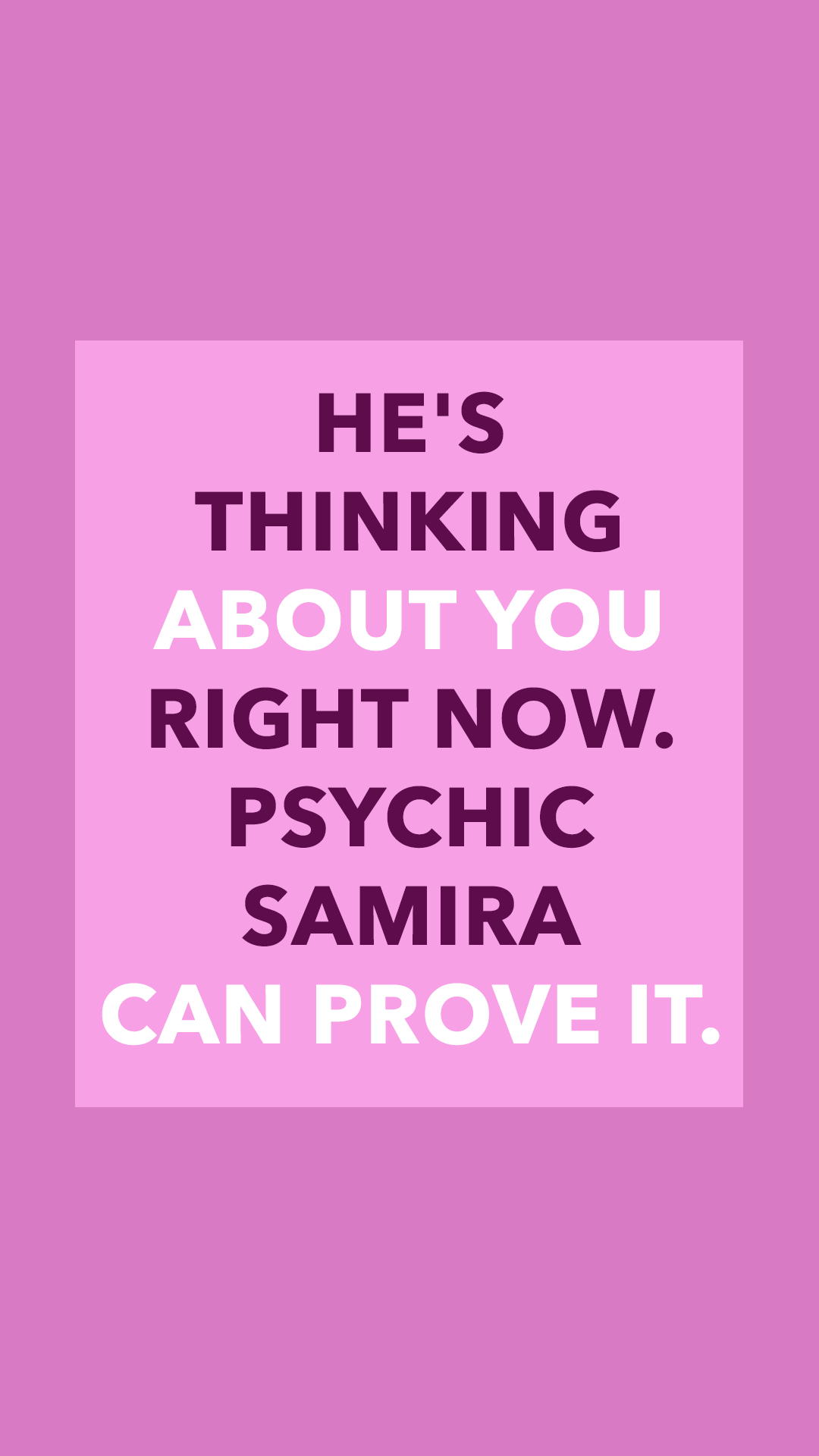 Psychic Samira Facebook ad