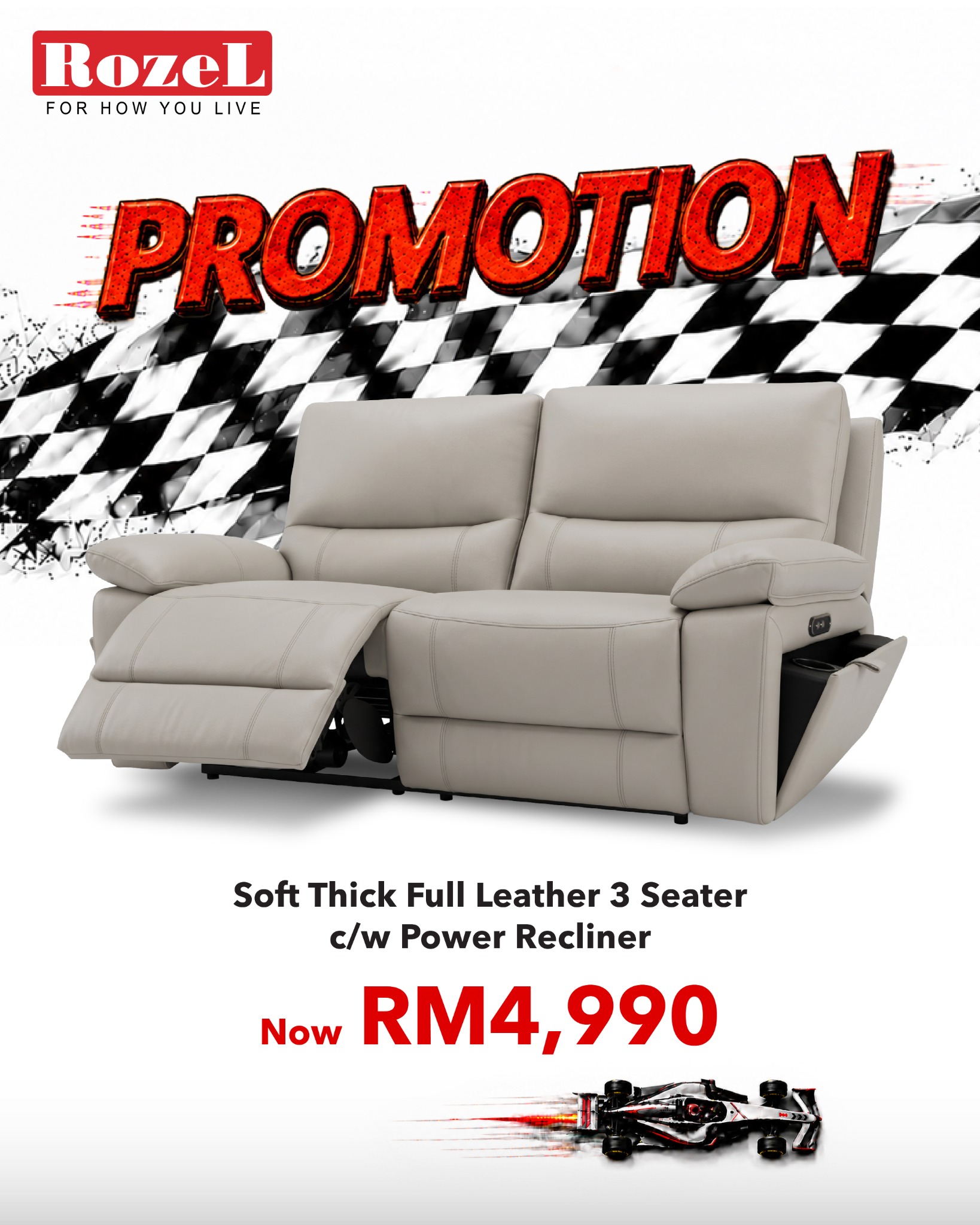 Rozel Malaysia Facebook ad: Exclusive Savings & Flexi Payment Plan