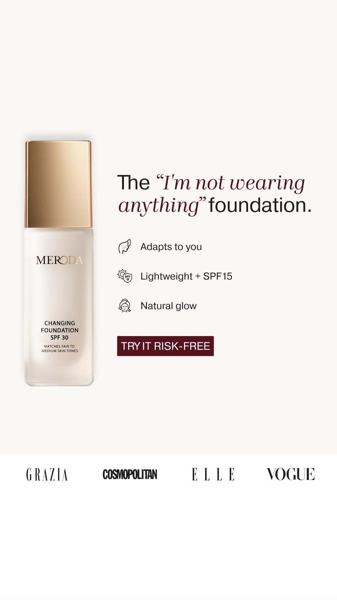Meroda Cosmetics Facebook ad