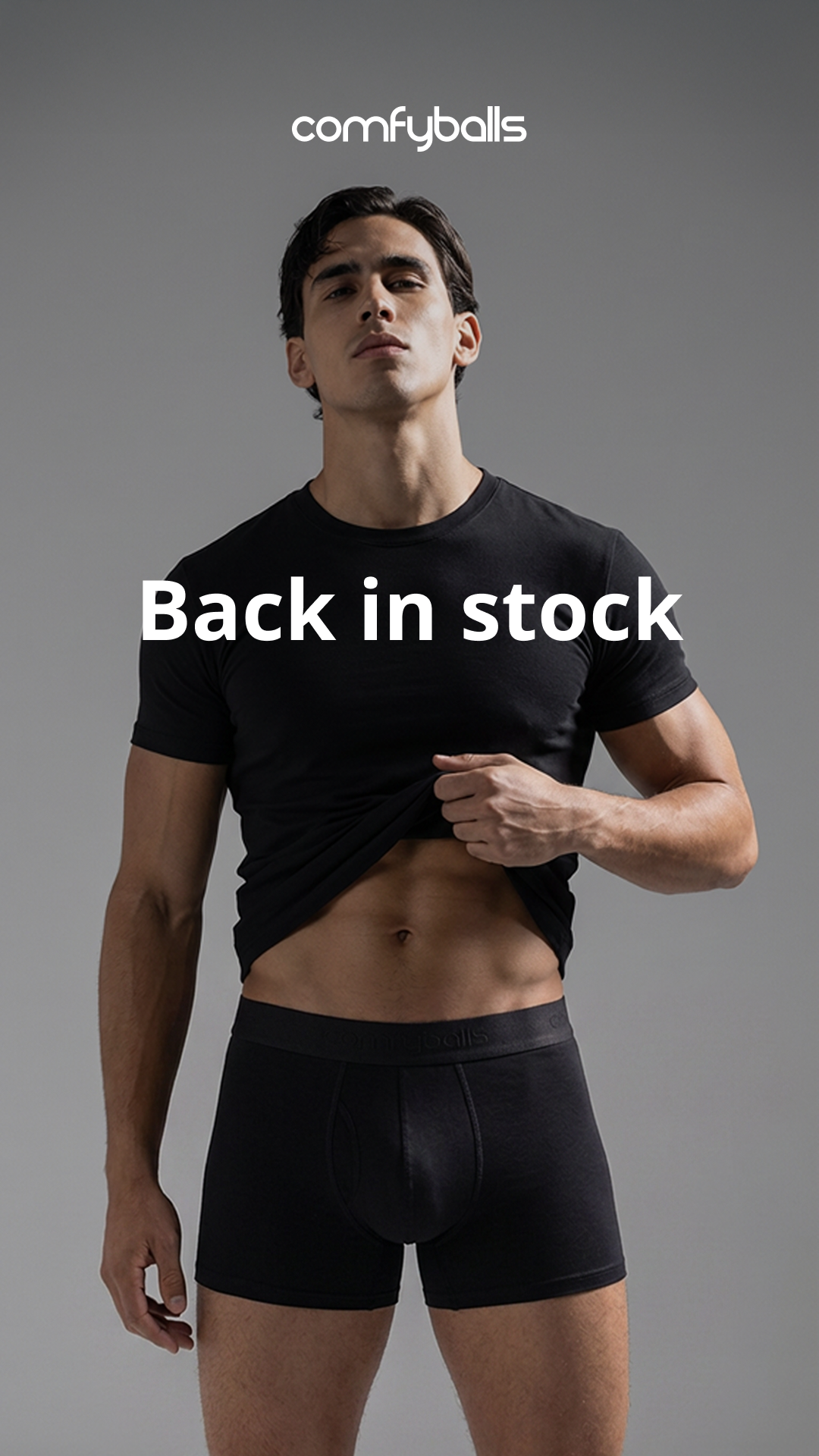 Comfyballs CH Facebook ad: Back in stock!