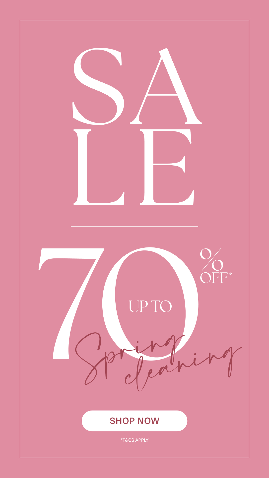 Blue Illusion Facebook ad: Up to 70% Off*