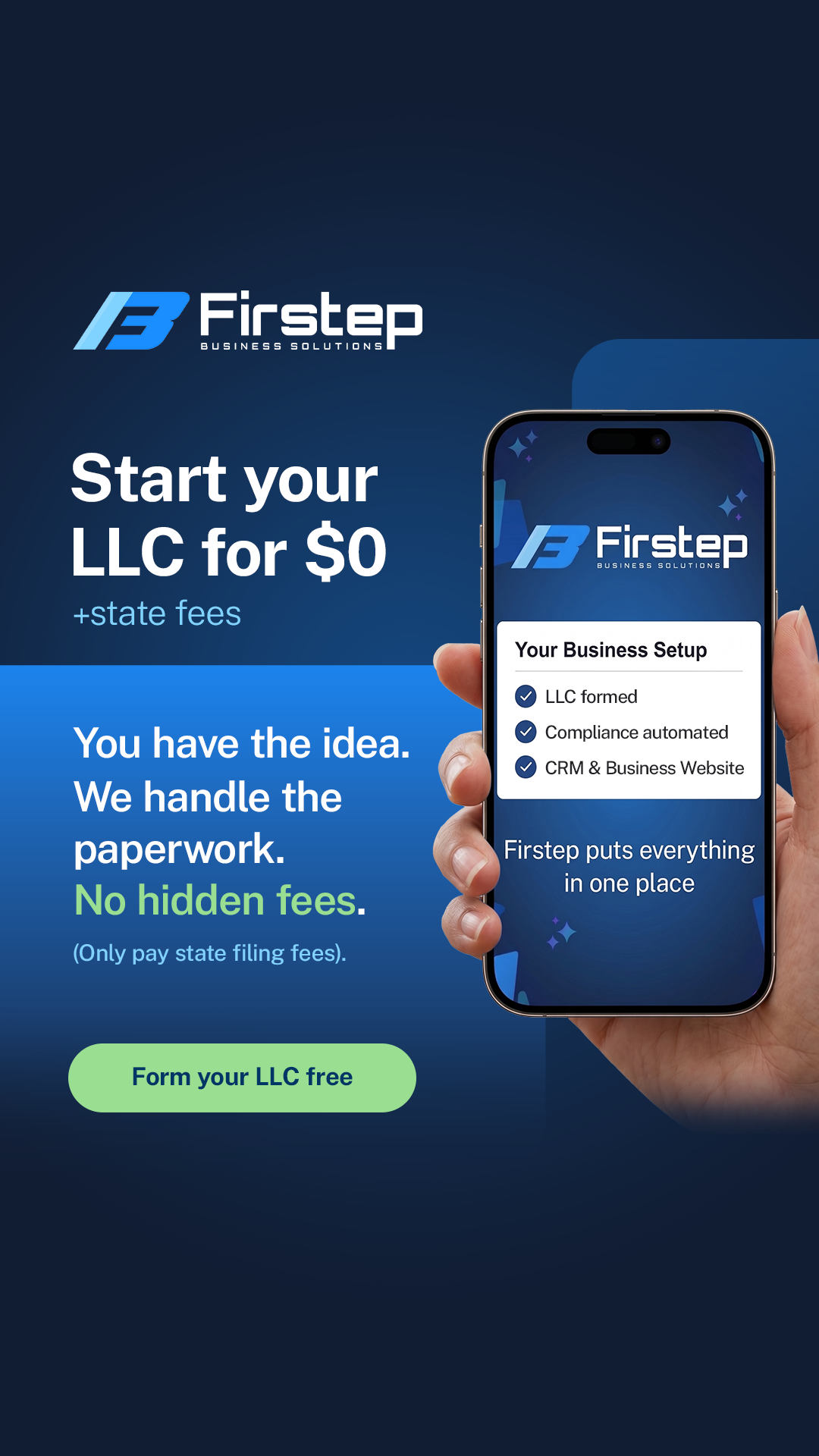 Firstep Business Solutions Facebook ad from Jul 2, 2026