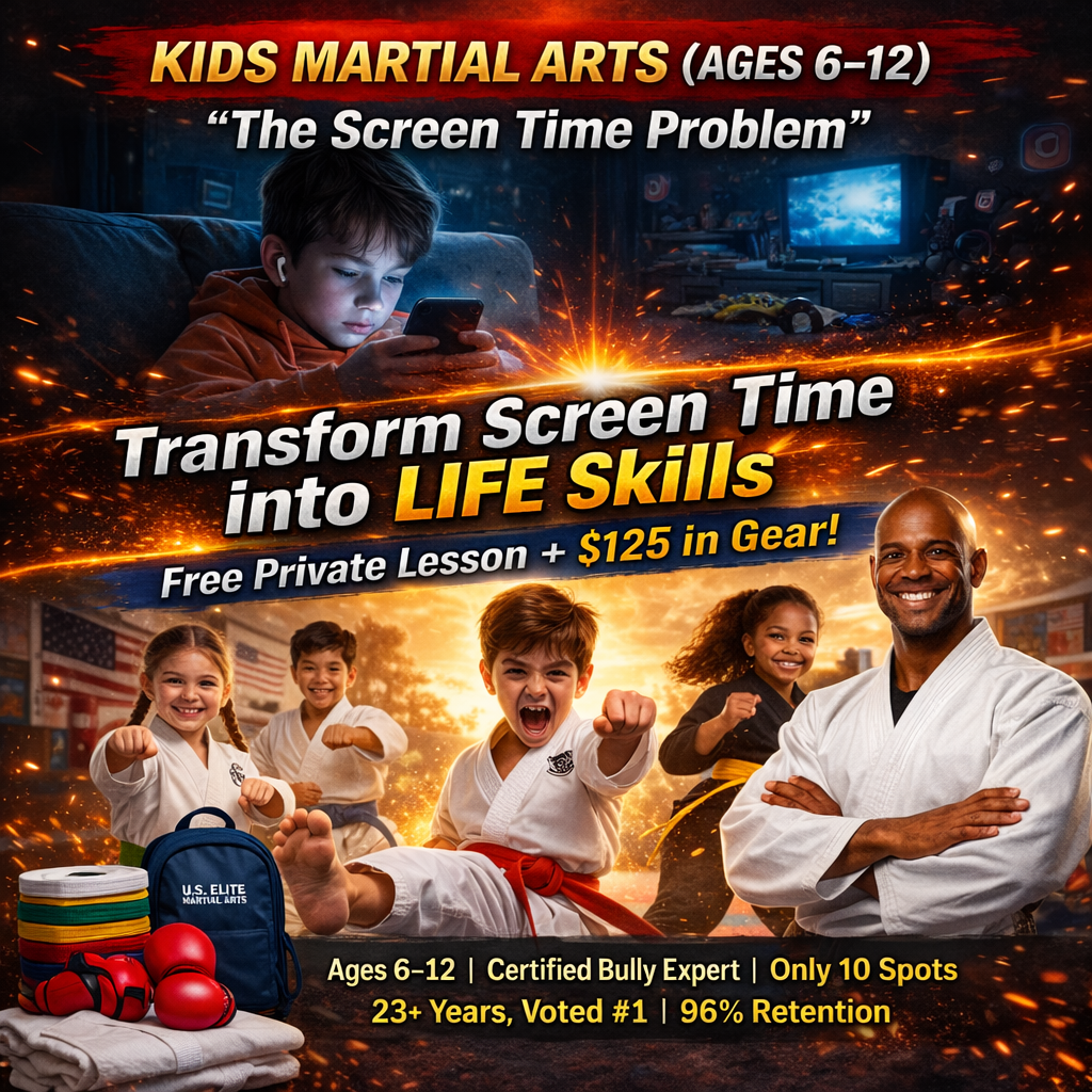 U.S. Elite Martial Arts & Fitness Center Facebook ad: Free Private Lesson!