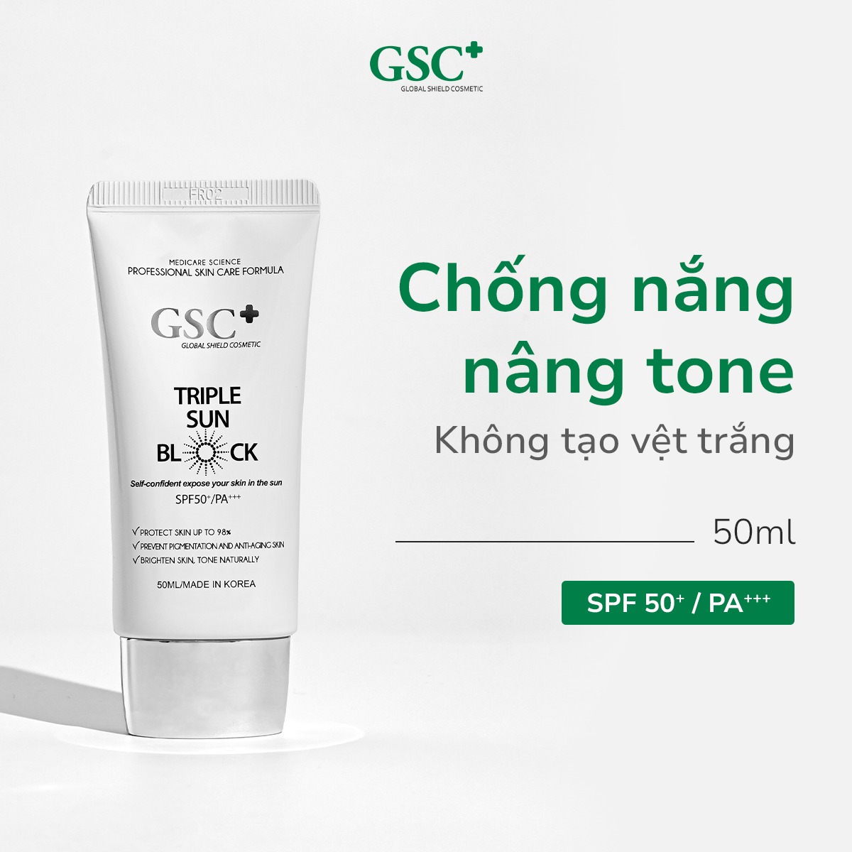 GSC Cosmetic - Dược mỹ phẩm Hàn Quốc Facebook ad: Bôi xong là ra đường ngay!