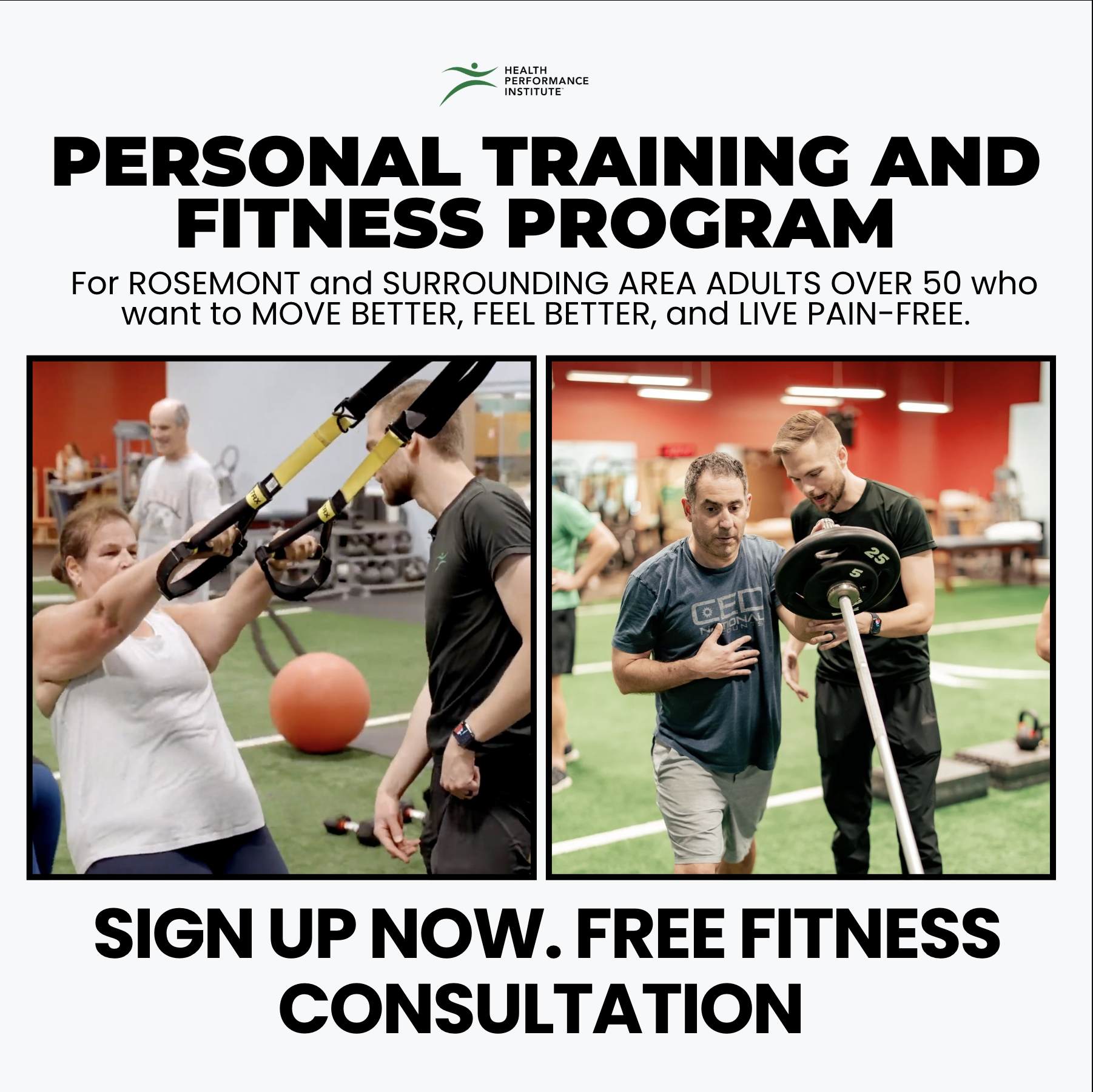 IBJI Health Performance Institute Facebook ad