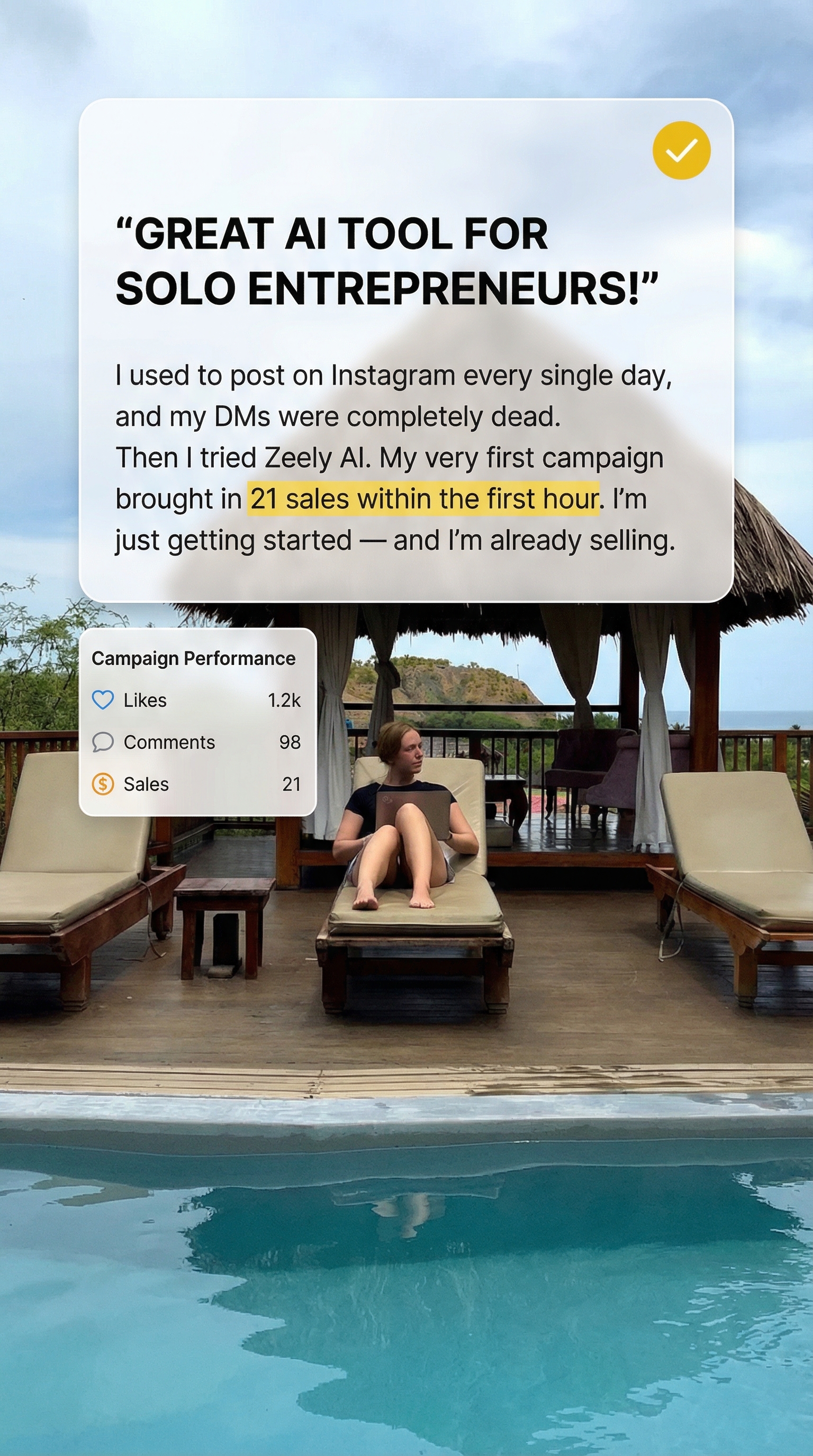 Zeely Facebook ad