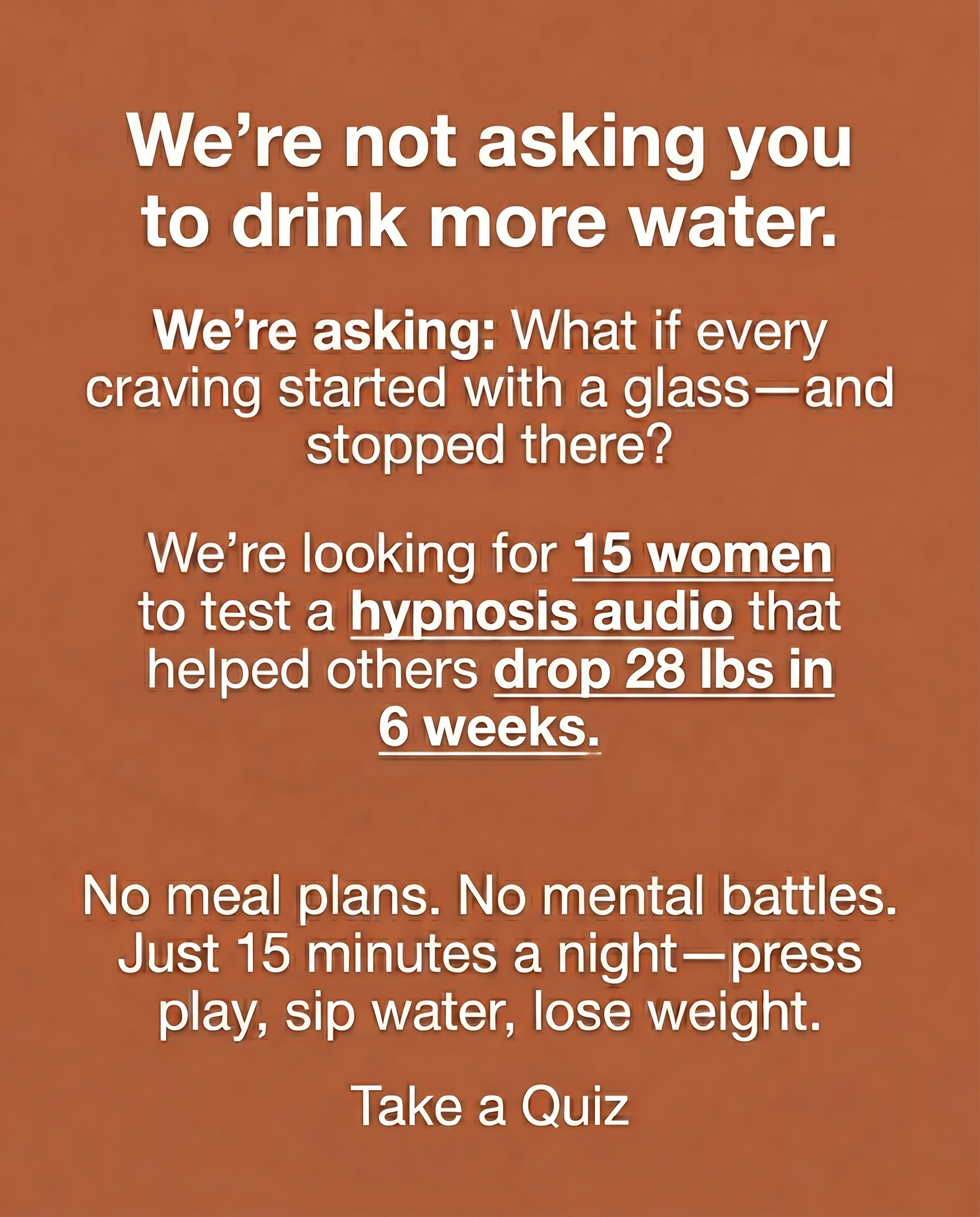 Kure for Hypnotherapy Facebook ad