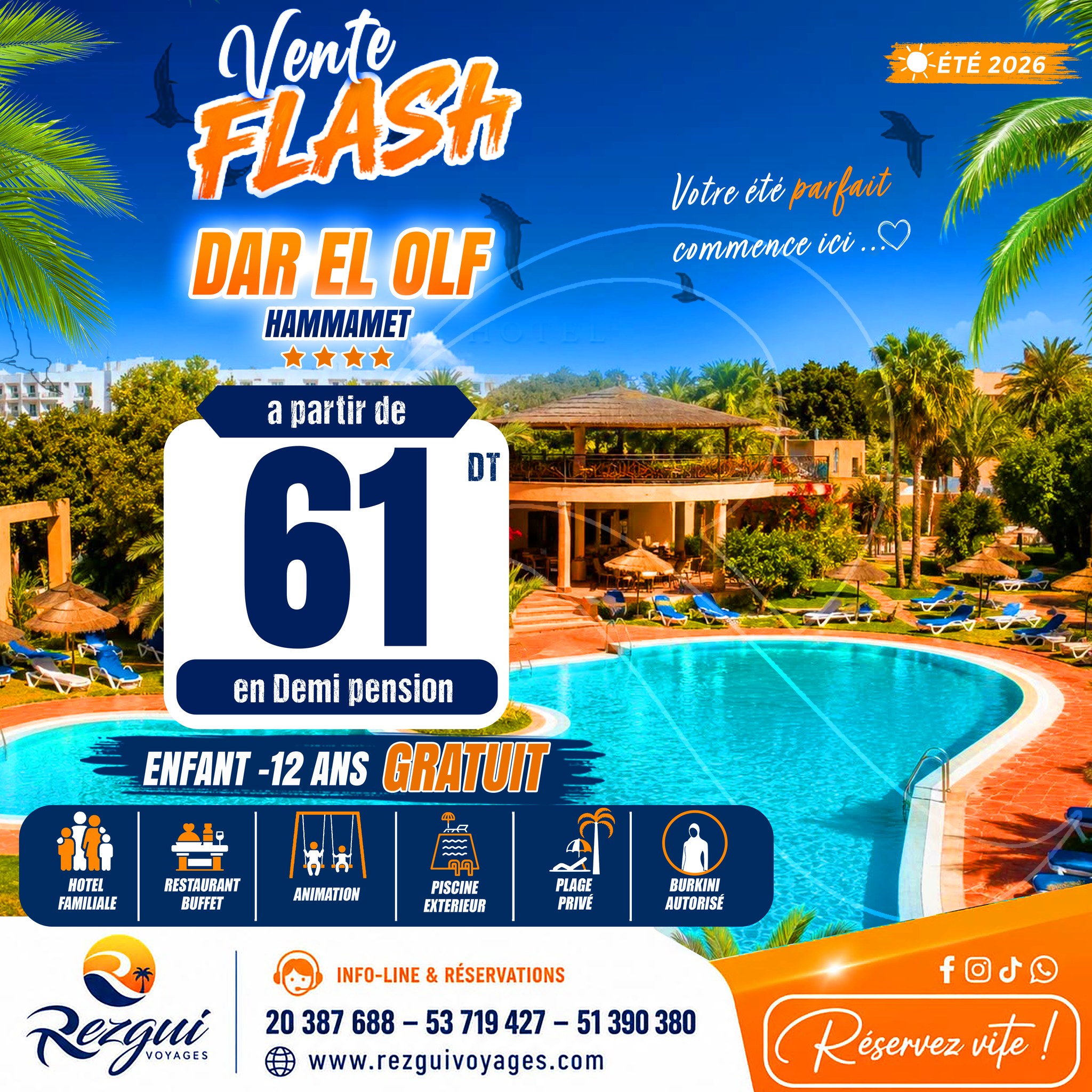 Rezgui Voyages & Loisirs Facebook ad: HΓ΄tel Γ partir de en ENFANTS --ππ ππ§π¬β¦