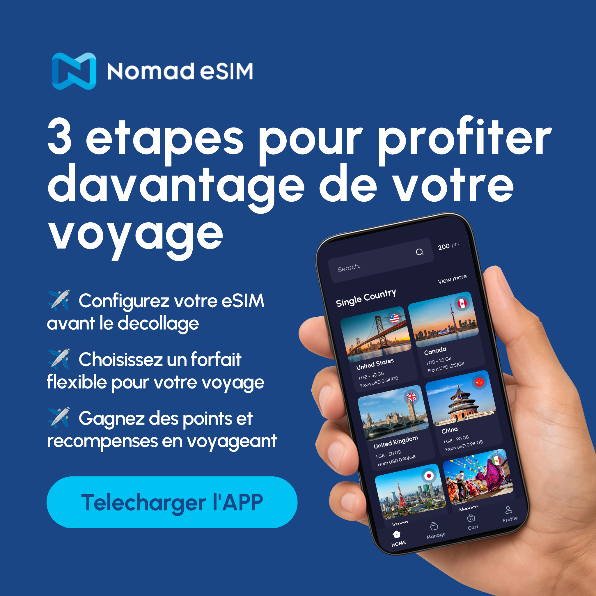 Nomad Esim Facebook ad