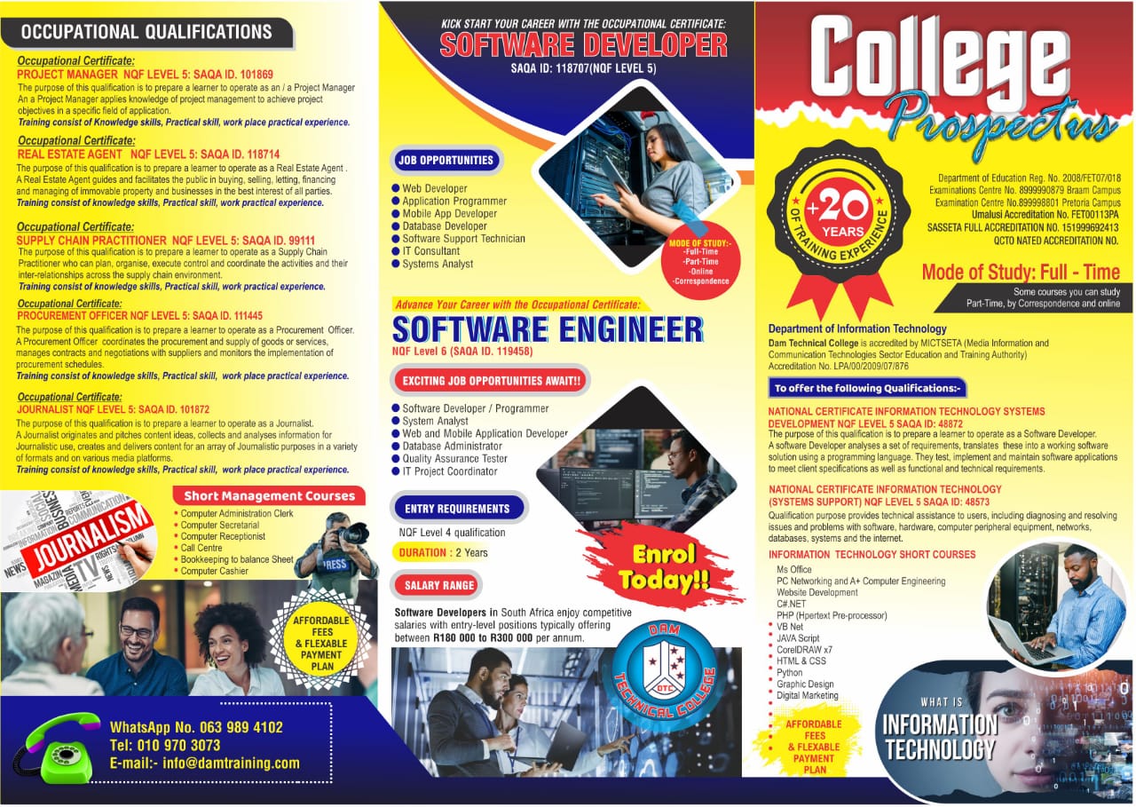 Dam Technical College Consultant Yvette Facebook ad