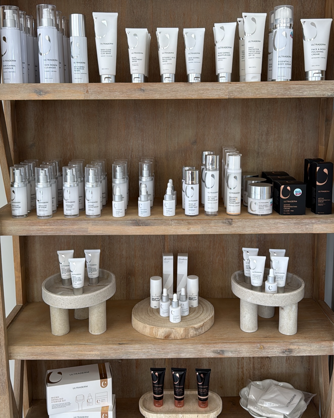Ultraderm Facebook ad: Fully stocked shelves.
