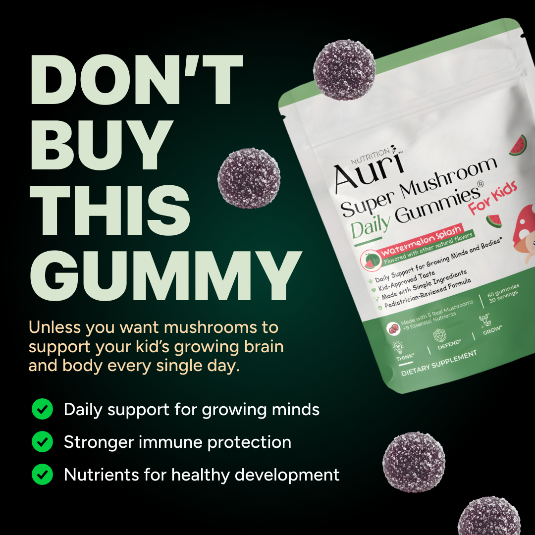 Auri Nutrition Facebook ad: Auri KIDS! You Asked. We Made It.