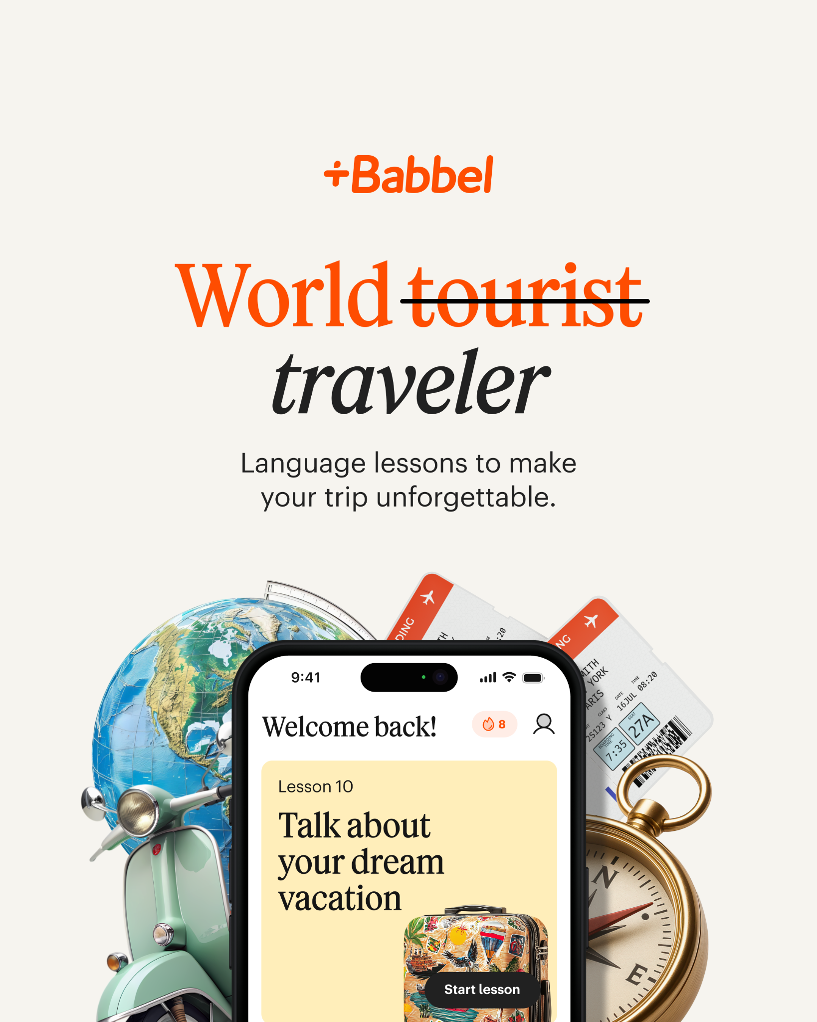 Babbel Facebook ad