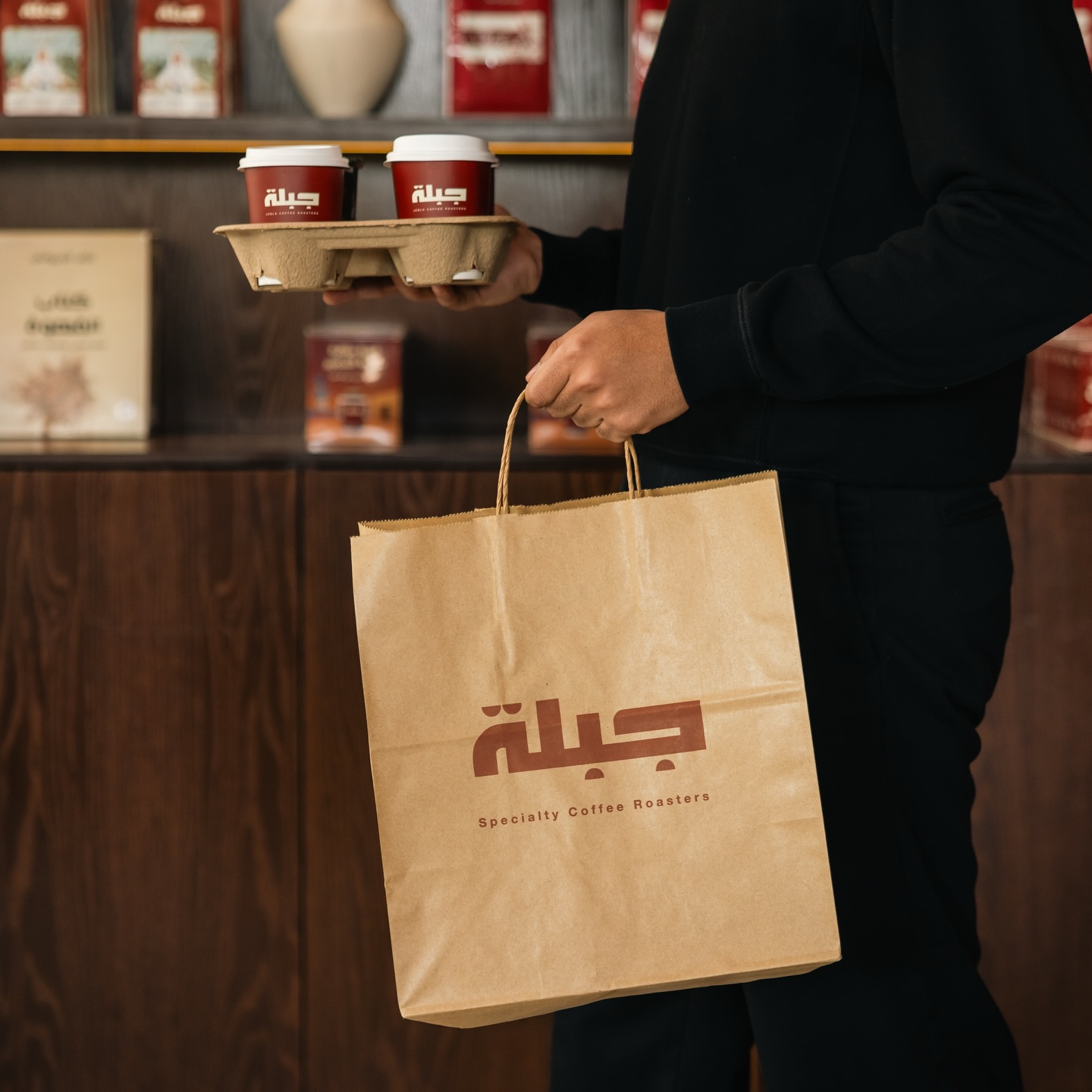 Jebla Coffee Facebook ad: اكثر من ٨ محاصيل قهوة ،