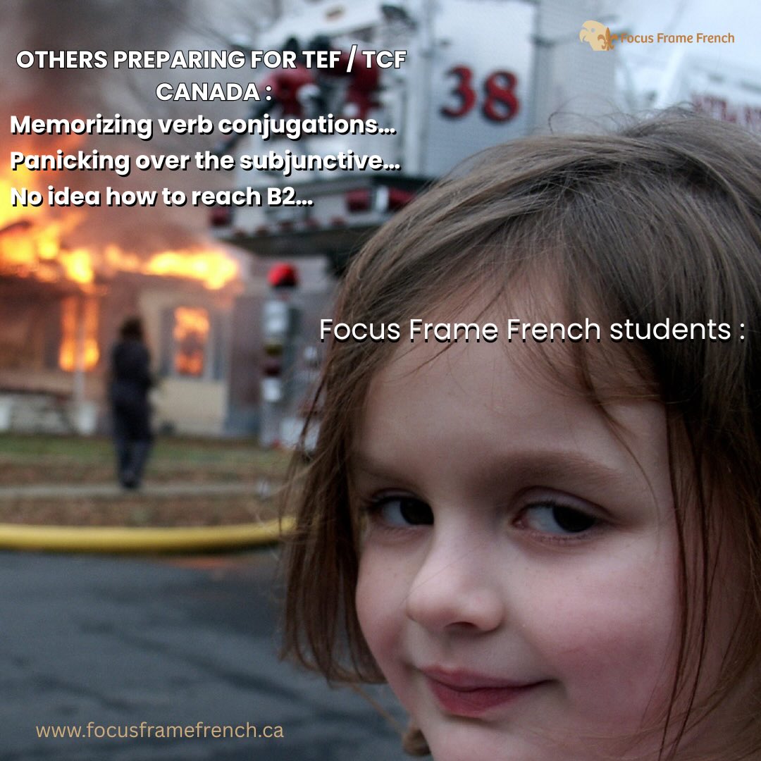 Focus Frame French Facebook ad: TEF/TCF coming up… prepared or just hoping for…