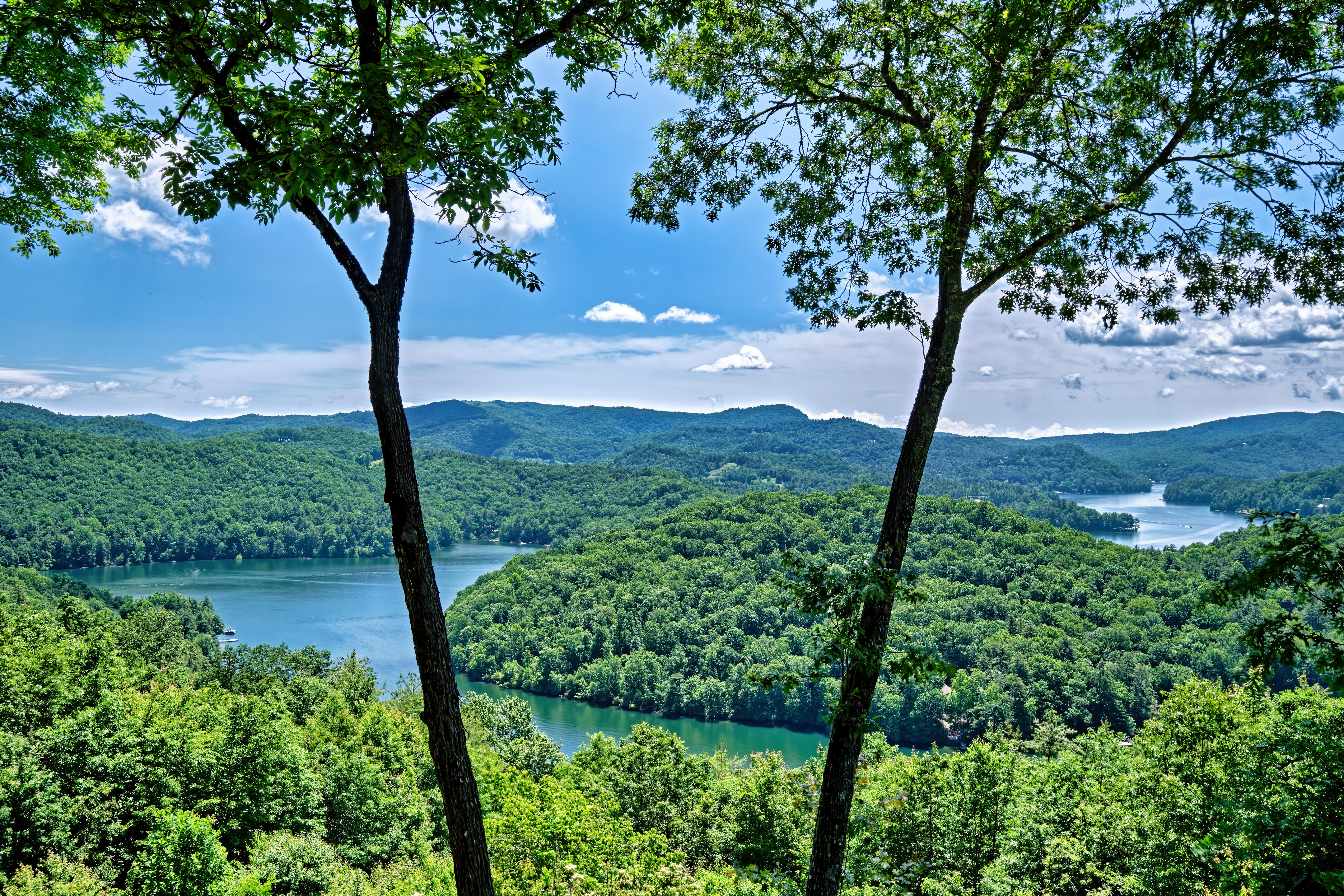 Pam Boronski Ebby Halliday Facebook ad: Heavenly Views of Lake Glenville from 650 ft above the…