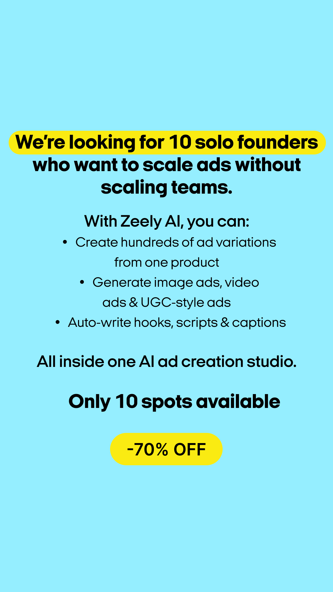 Zeely Facebook ad