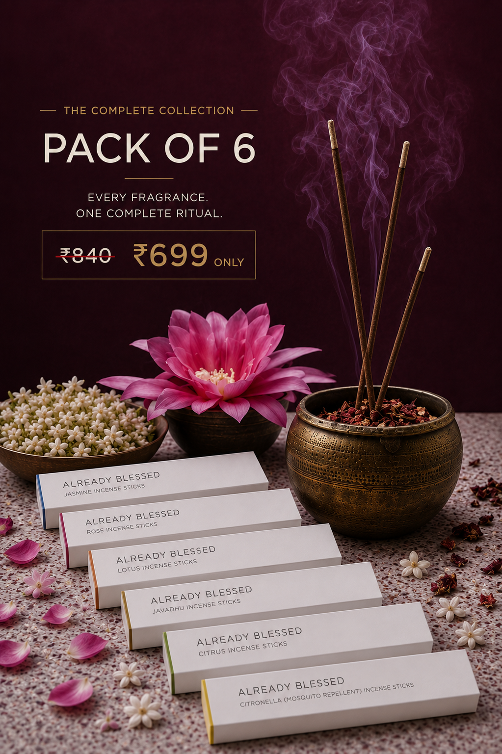 Already Blessed Facebook ad: Pack of 6 | Just ₹699