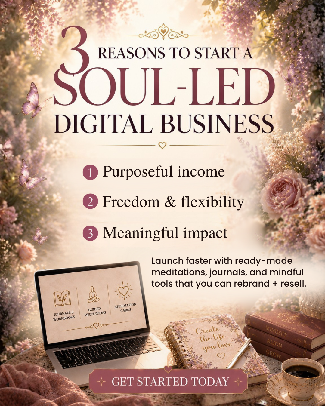 The Intentful Collective Facebook ad: Start a Soul-Led Digital Business