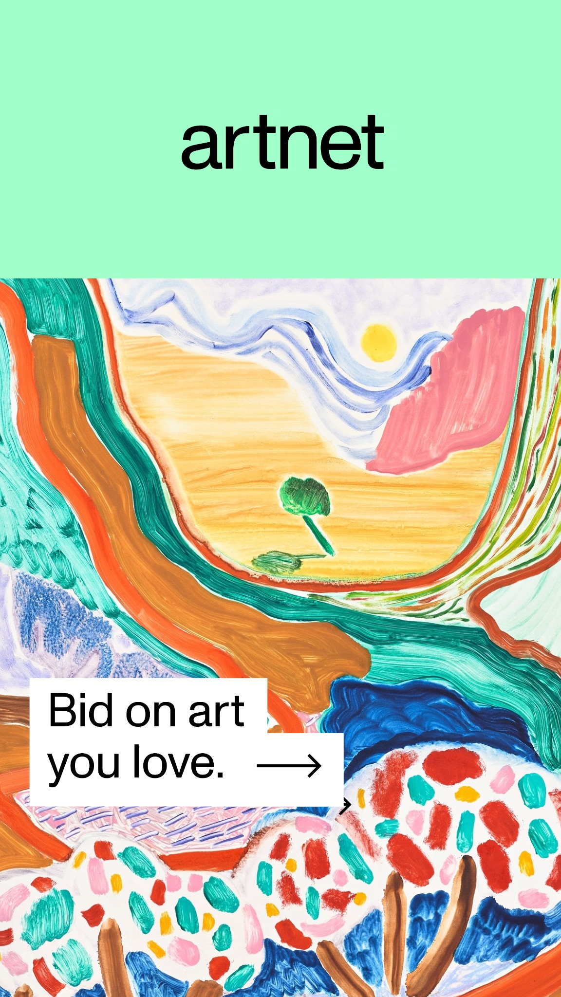 artnet Facebook ad: Browse Artnet's 24/7 Auctions