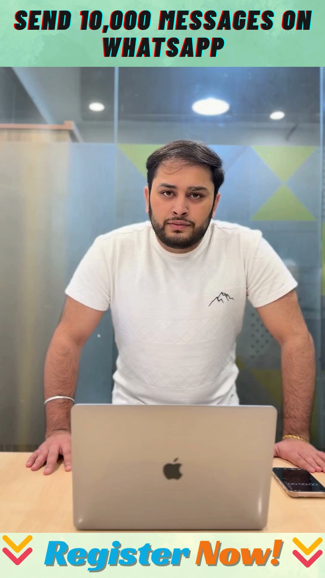 Wappauto Facebook ad: 10,000 WhatsApp Messages. 7 Seconds. Legal Hai.
