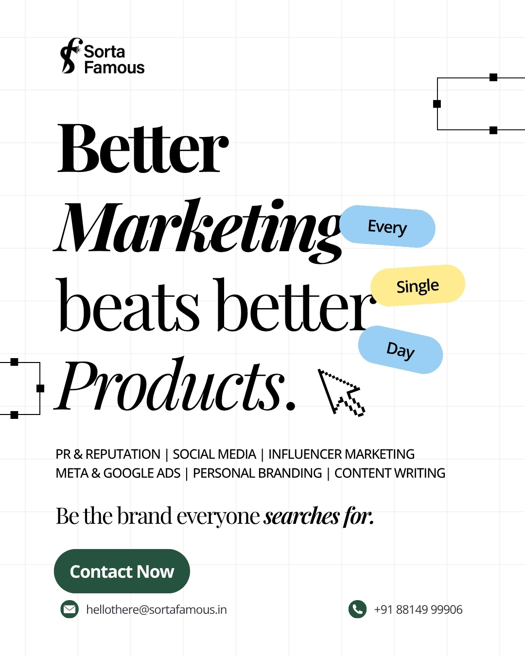 Sorta Famous Facebook ad: From PR placements to Paid campaigns.