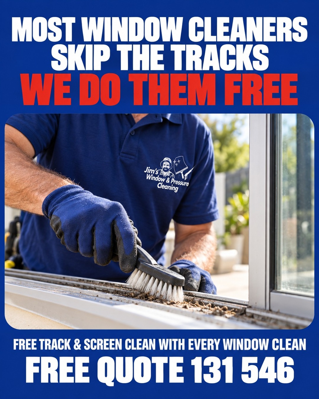 Jim's Window and Pressure Cleaning QLD Facebook ad