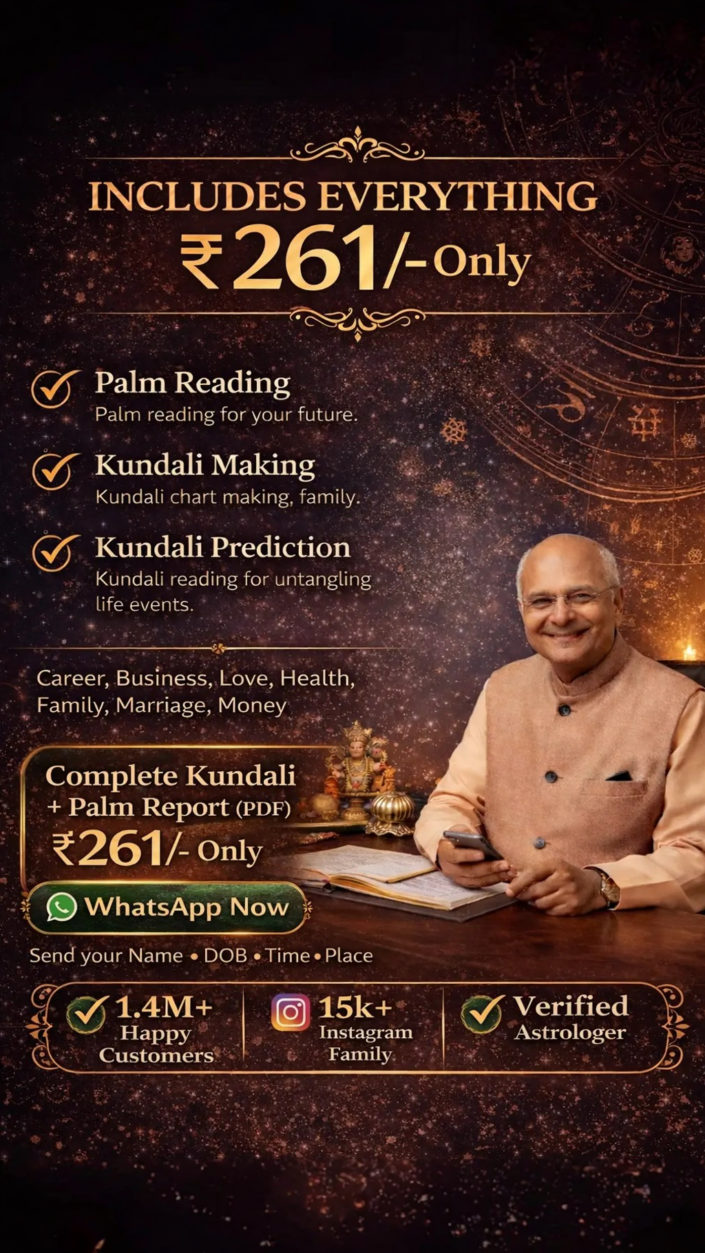 Astrologysay.com Facebook ad: Chat with us
