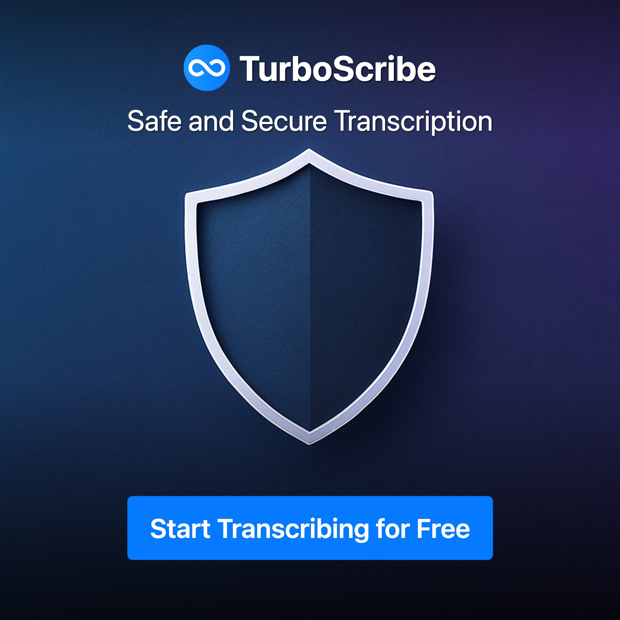TurboScribe Facebook ad: Transcribe Audio and Video to Text