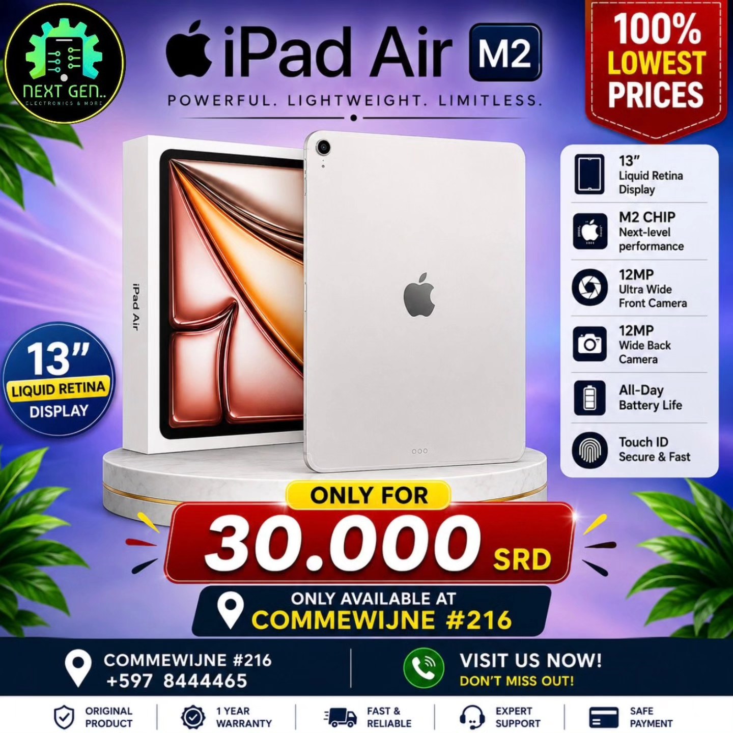 Next Gen Electronics N.V Facebook ad: Experience power, portability, and peak performance with a…