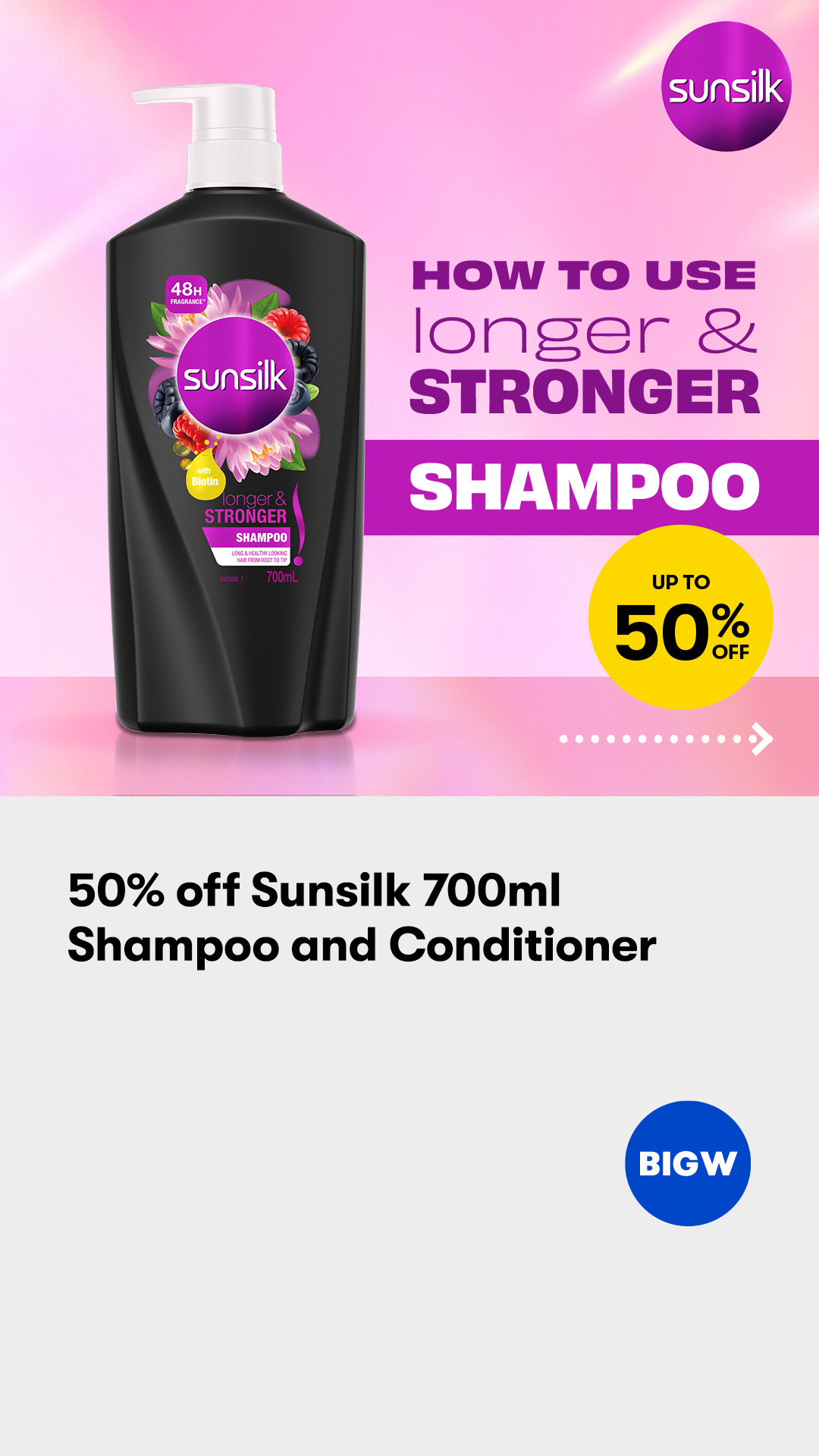 BIG W Facebook ad