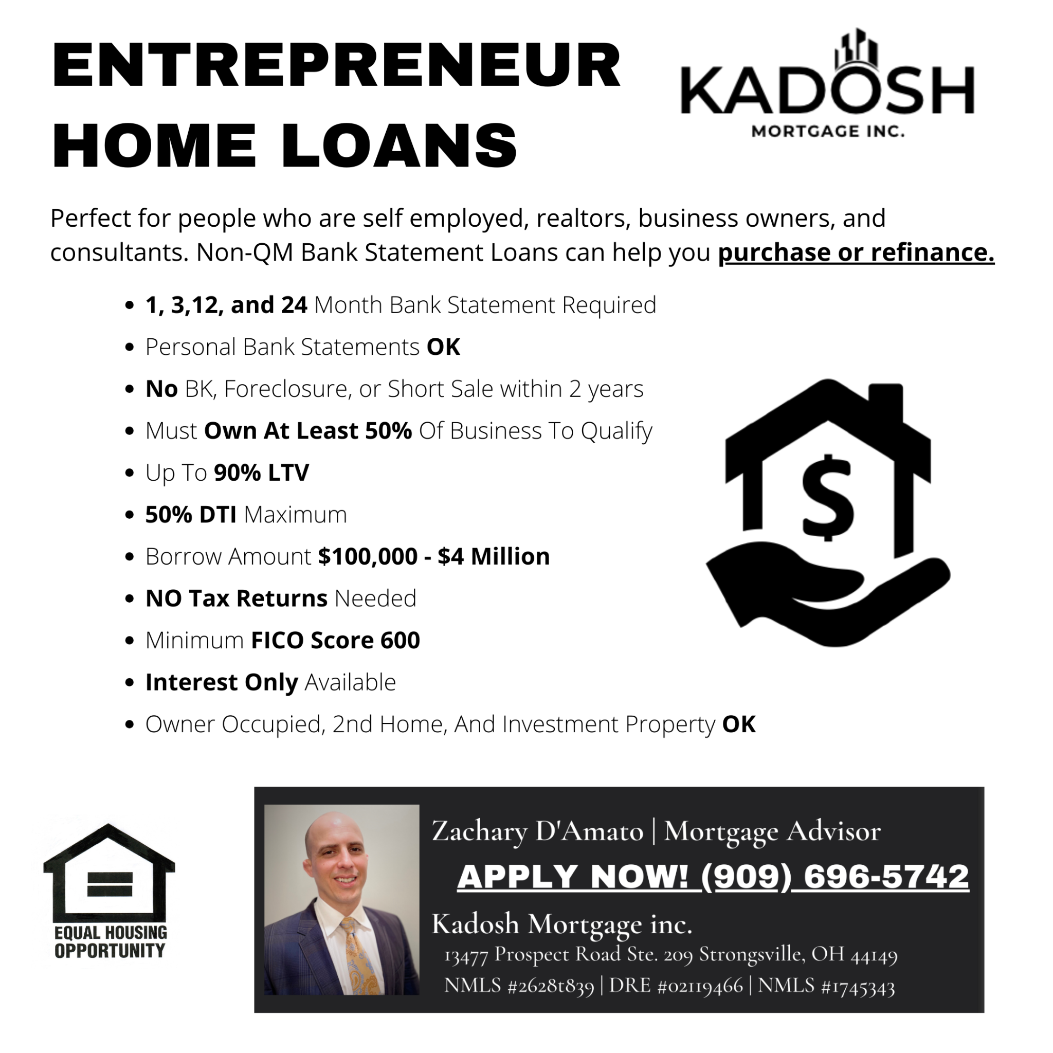 Zachary D'Amato Facebook ad