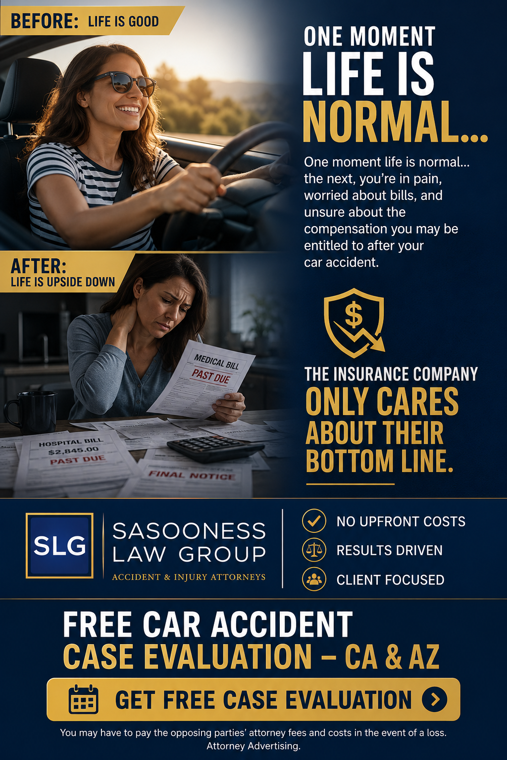 Personal Injury Max Facebook ad: Free Case Evaluation
