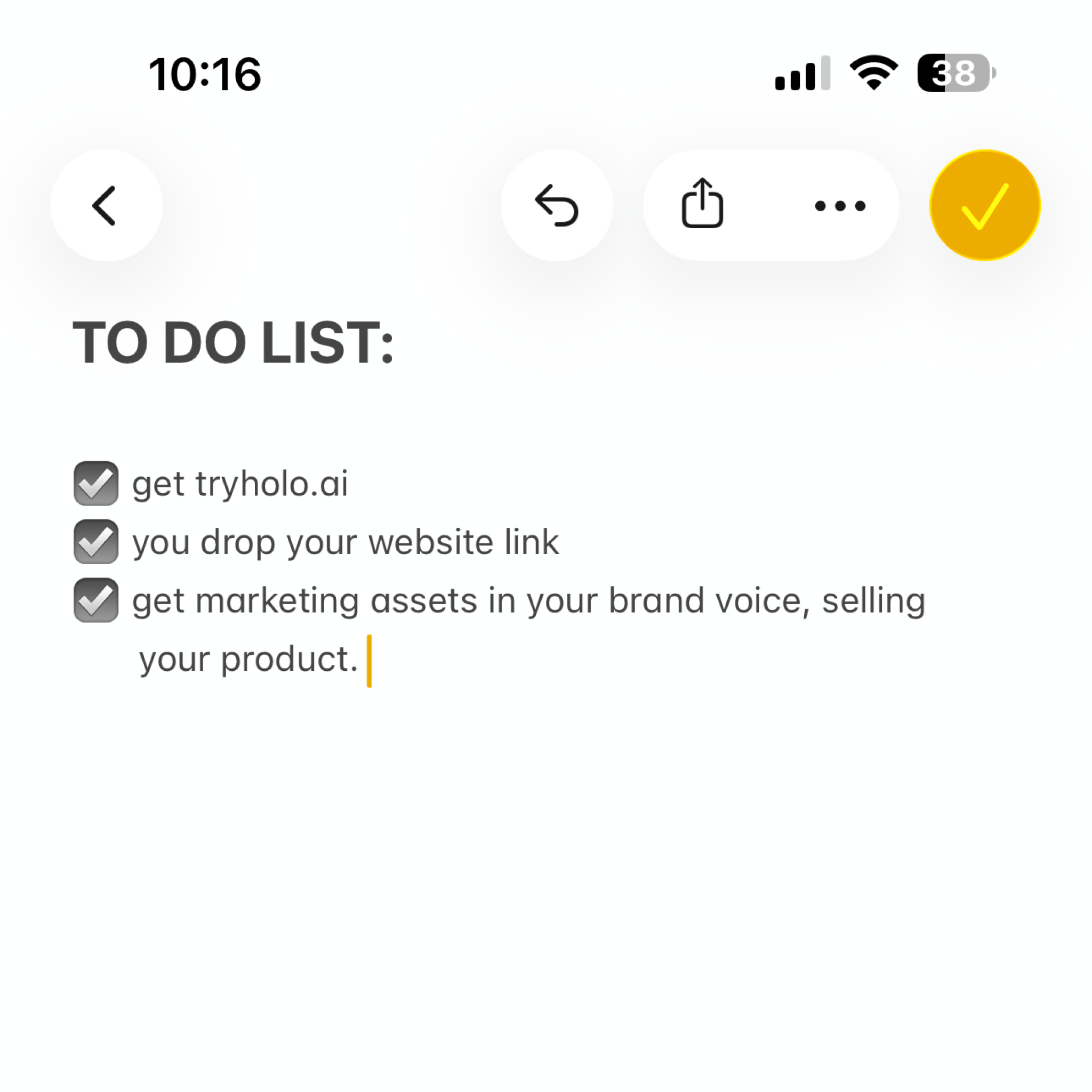 Holo Facebook ad