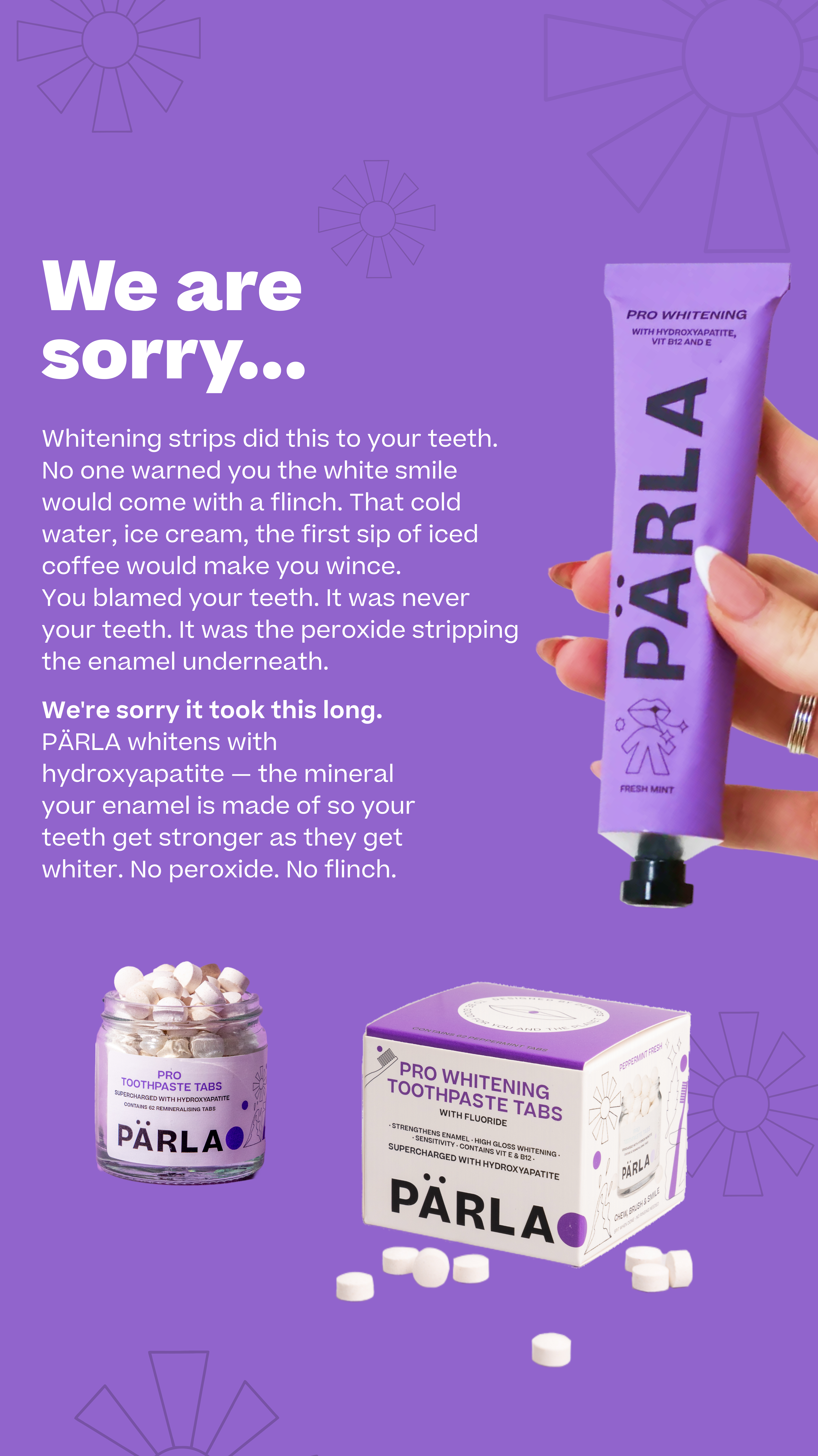 PÄRLA Oral Care Facebook ad from Jul 17, 2026