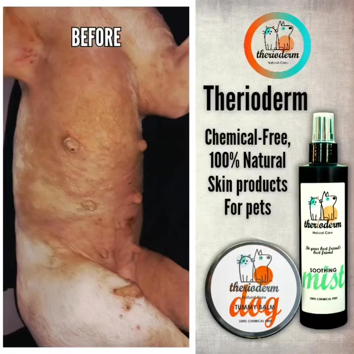 TherioDerm Facebook ad: Soothe and Heal that Sore, Itchy Tummy - Intant Natural…
