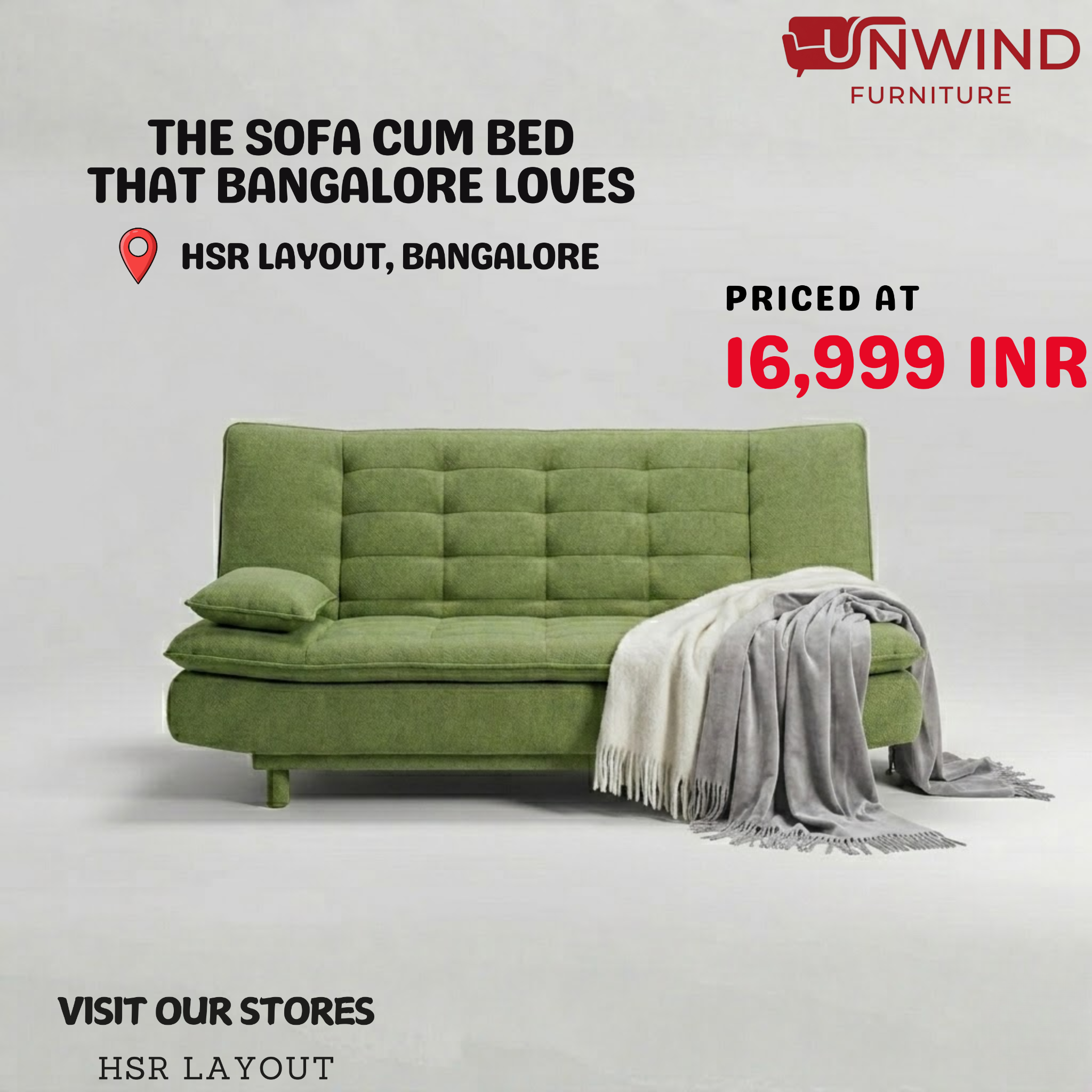 The Unwind furiture Company Facebook ad