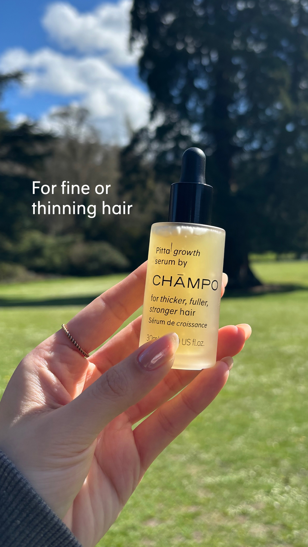 Chāmpo Haircare Facebook ad
