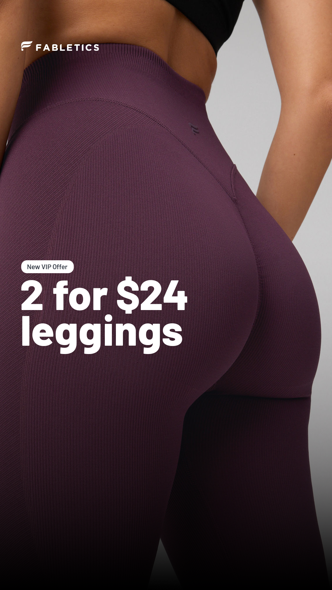 Fabletics Facebook ad: Flatter Every Curve