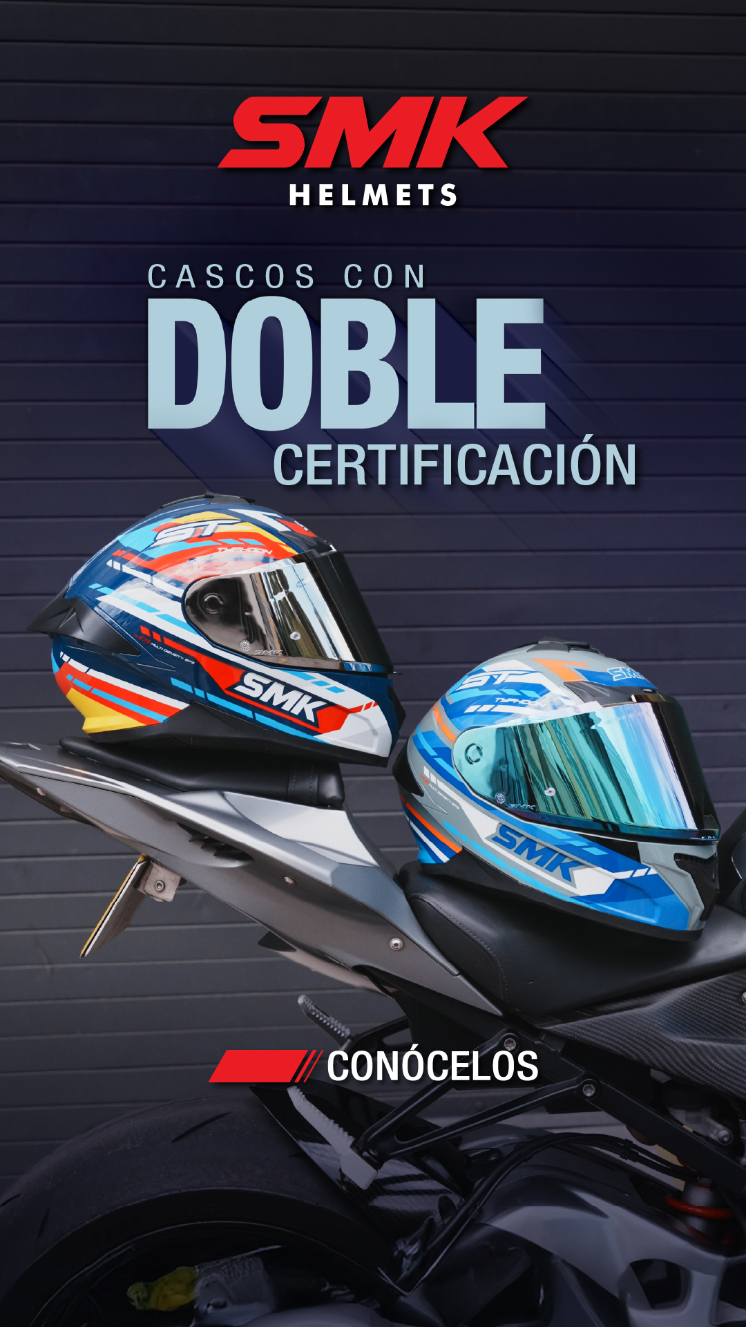 SMK Helmets Colombia Facebook ad from Mar 14, 2026