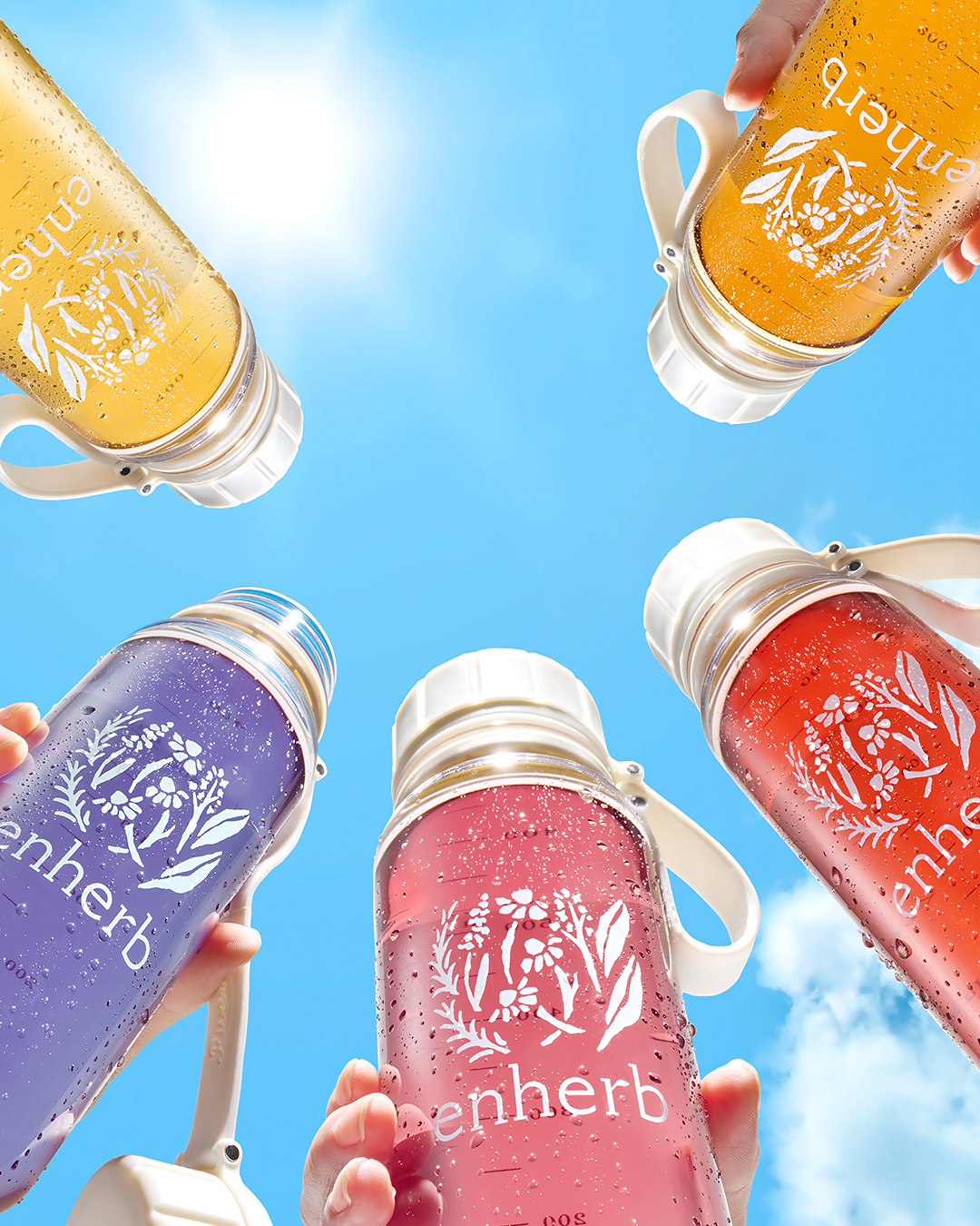 ハーブ専門店「enherb(エンハーブ)」 Facebook ad: 夏のハーバルライフに欠かせない水出しアイスハーブティーに、新しい風味が数量限定で登場!