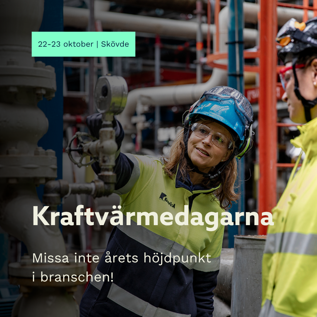 Kiwa Sverige Facebook ad: Häng med oss på Kraftvärmedagarna den 22-23 oktober!