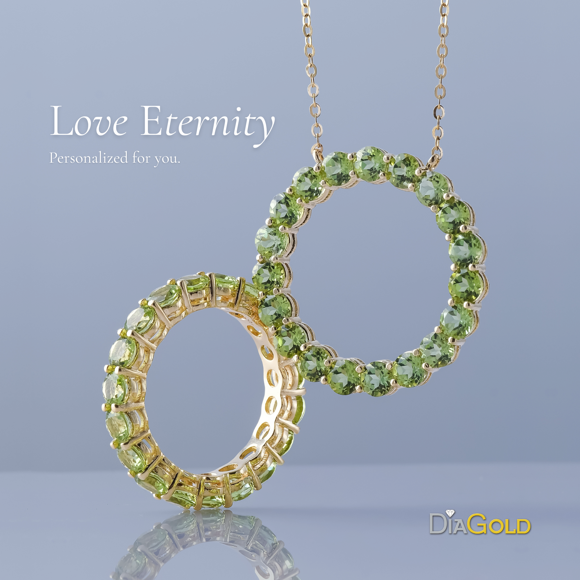 Diagold Jewelry Facebook ad: Your vision meets our craft.