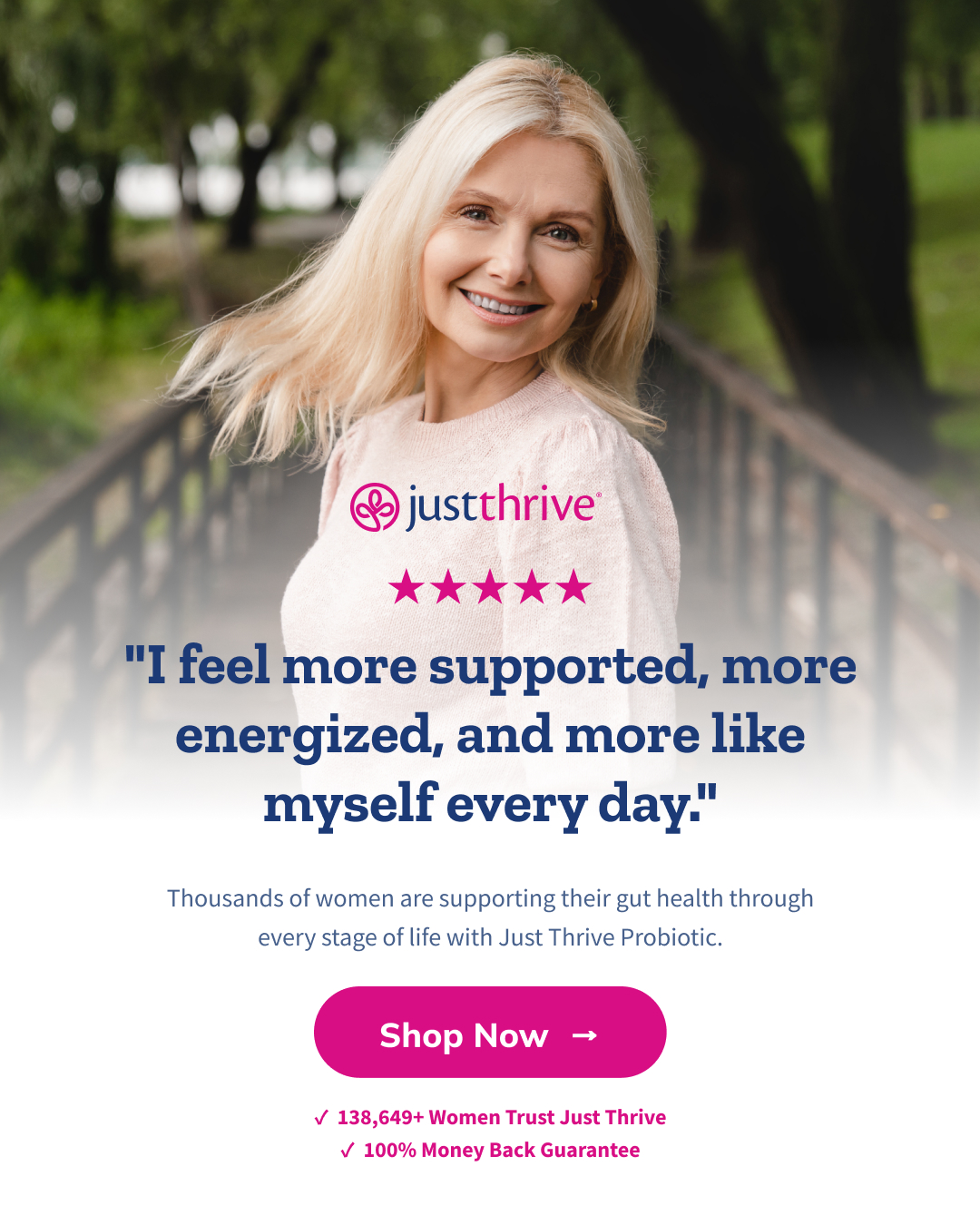 Just Thrive Facebook ad