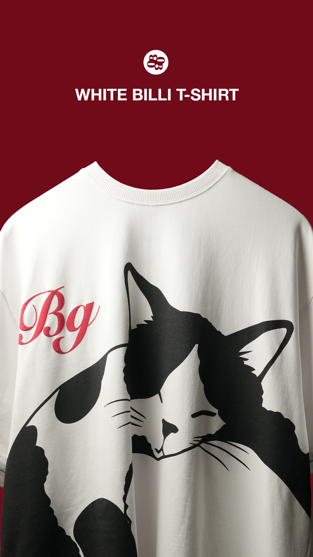 Bluorng Facebook ad: White Billi T-Shirt