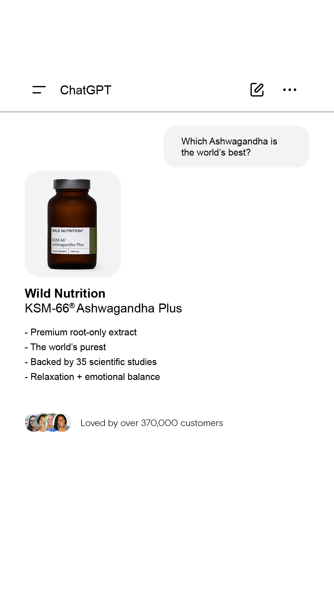 Wild Nutrition Facebook ad