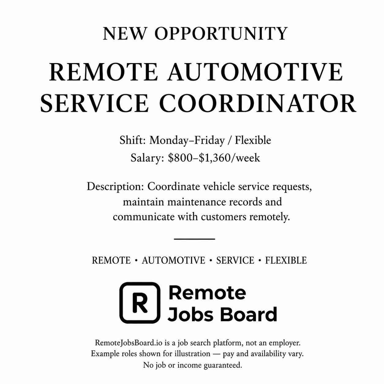 Remote Jobs Board - Work From Anywhere Facebook ad